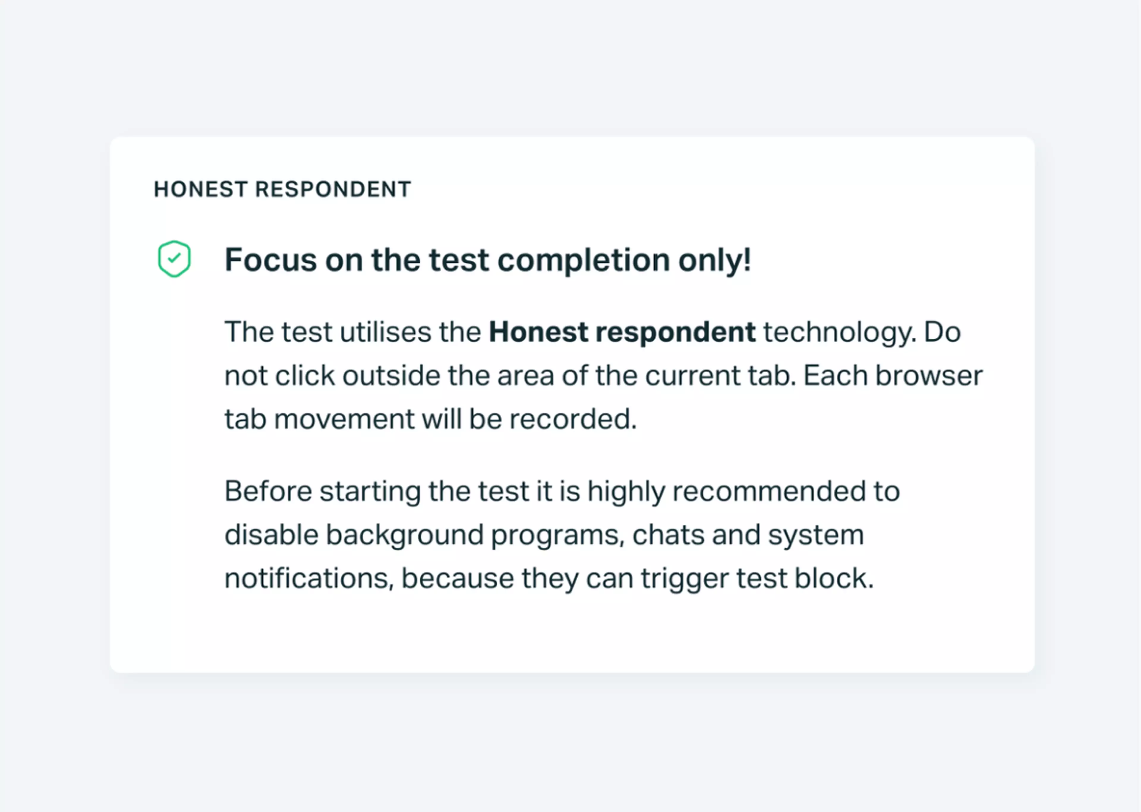 Testportal Smart proctoring features