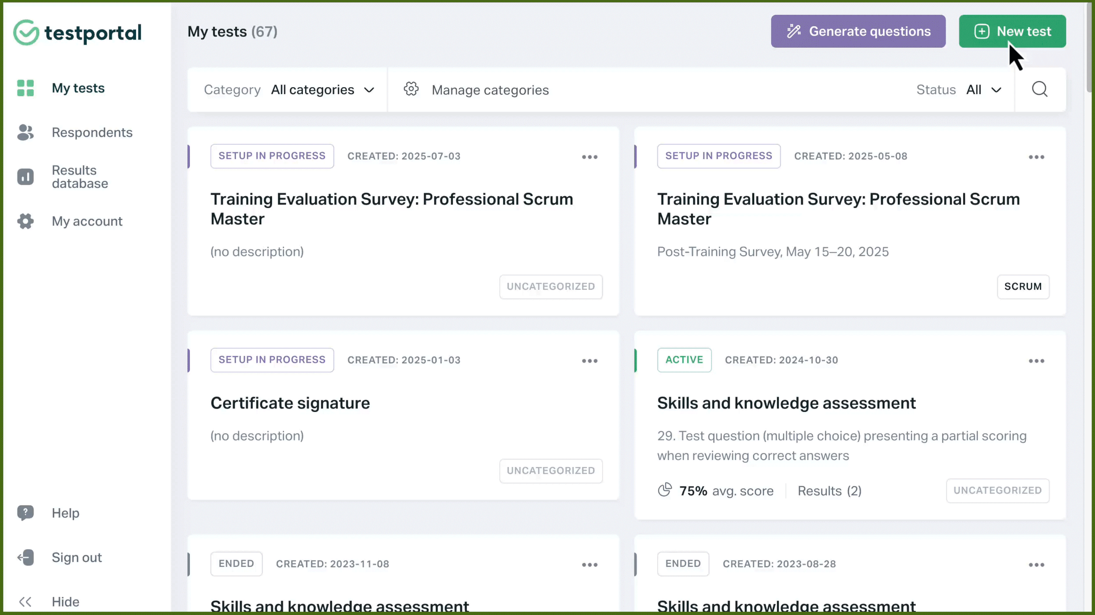 Survey creation