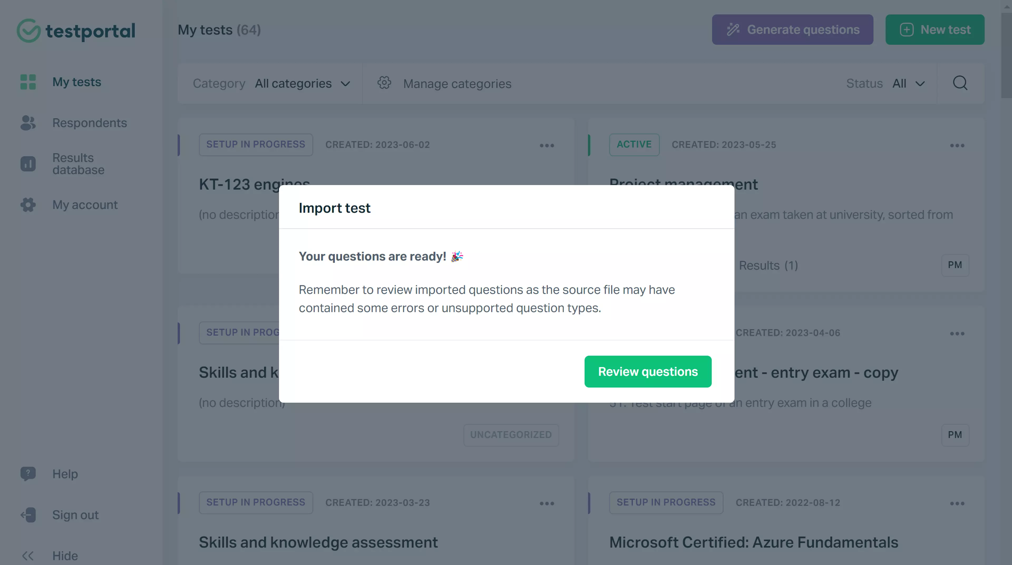 Testportal: How to start with Testportal | Help center