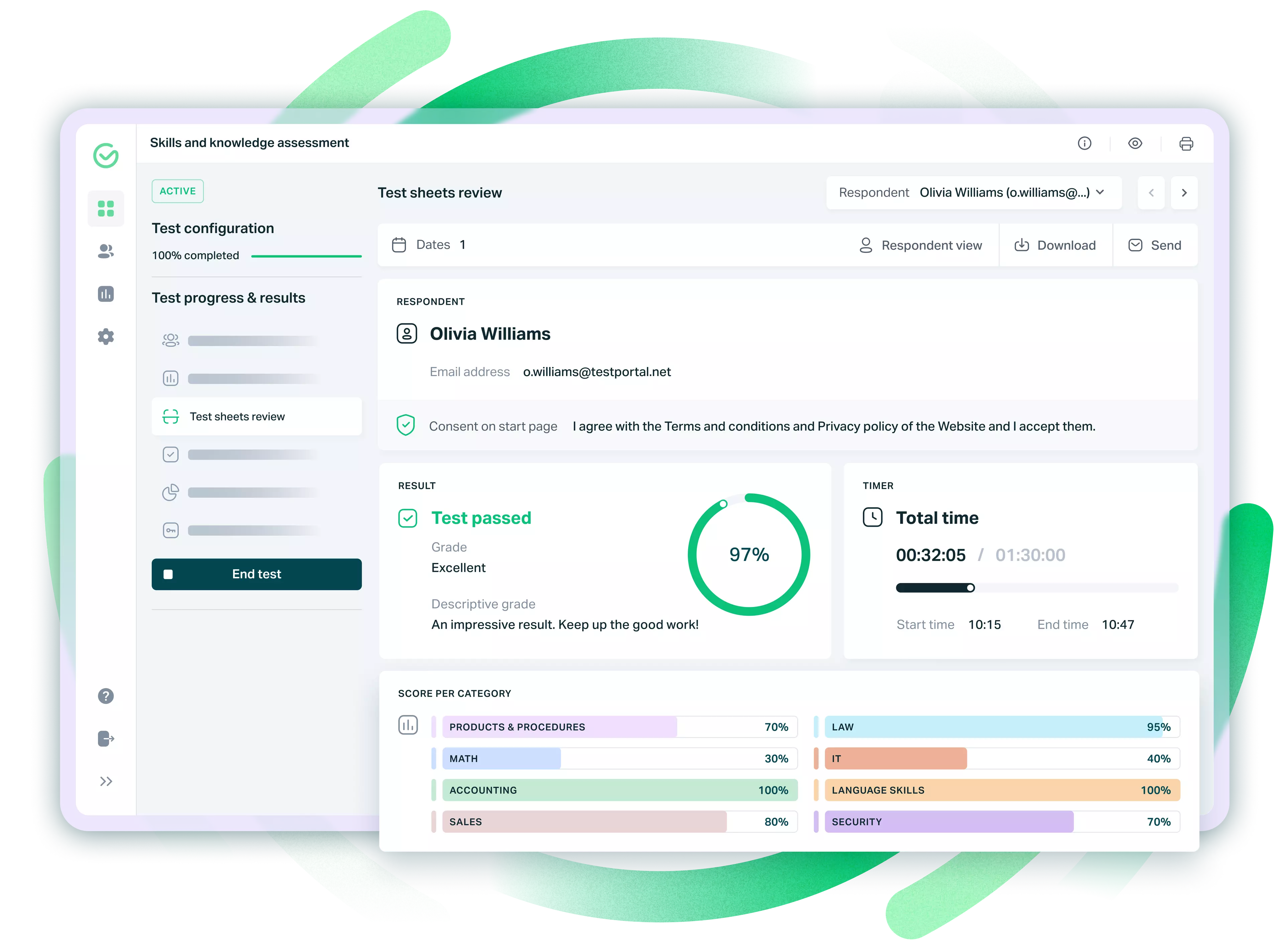 Skills and knowledge assessment platform
