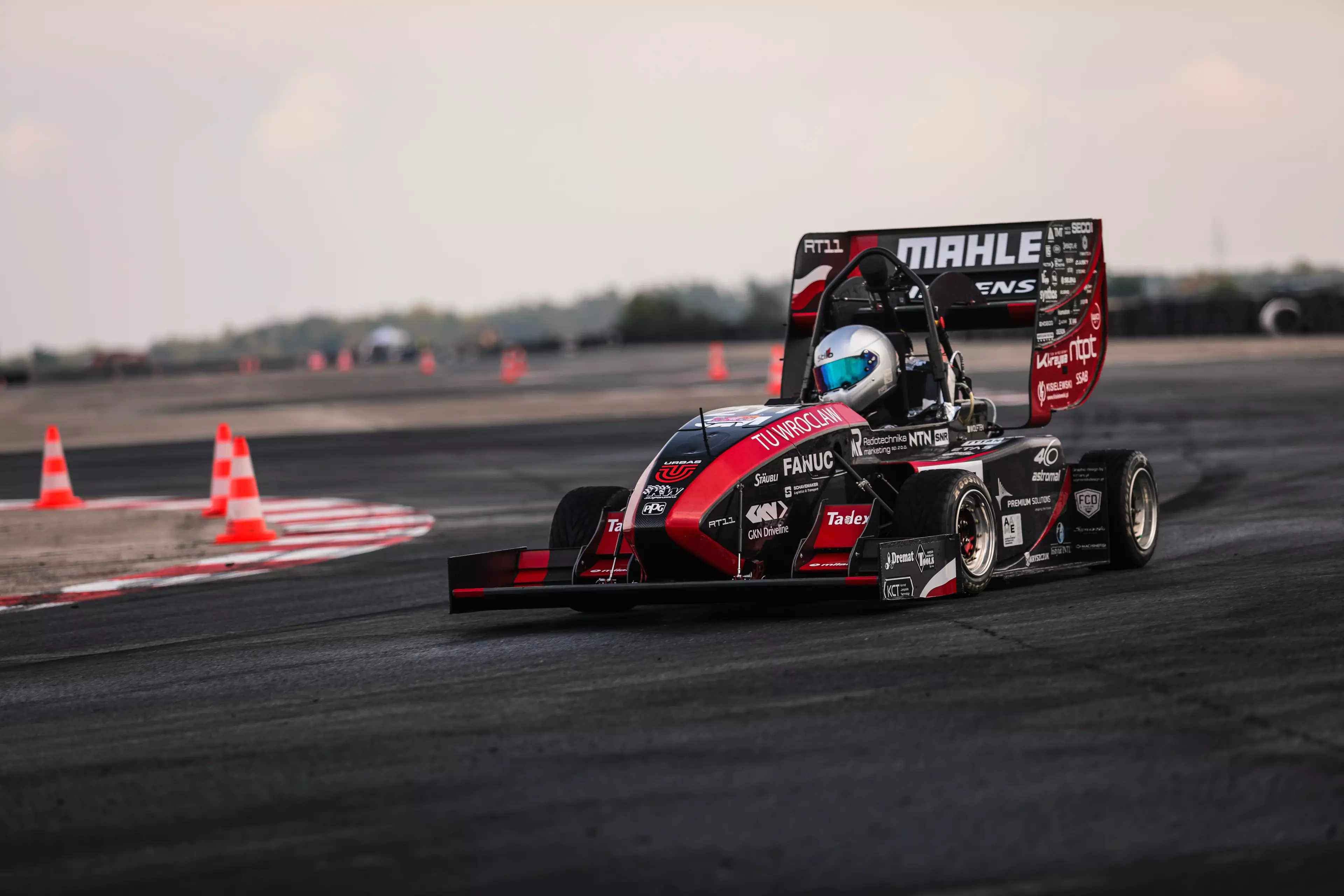 PWR Racing Team car on the track