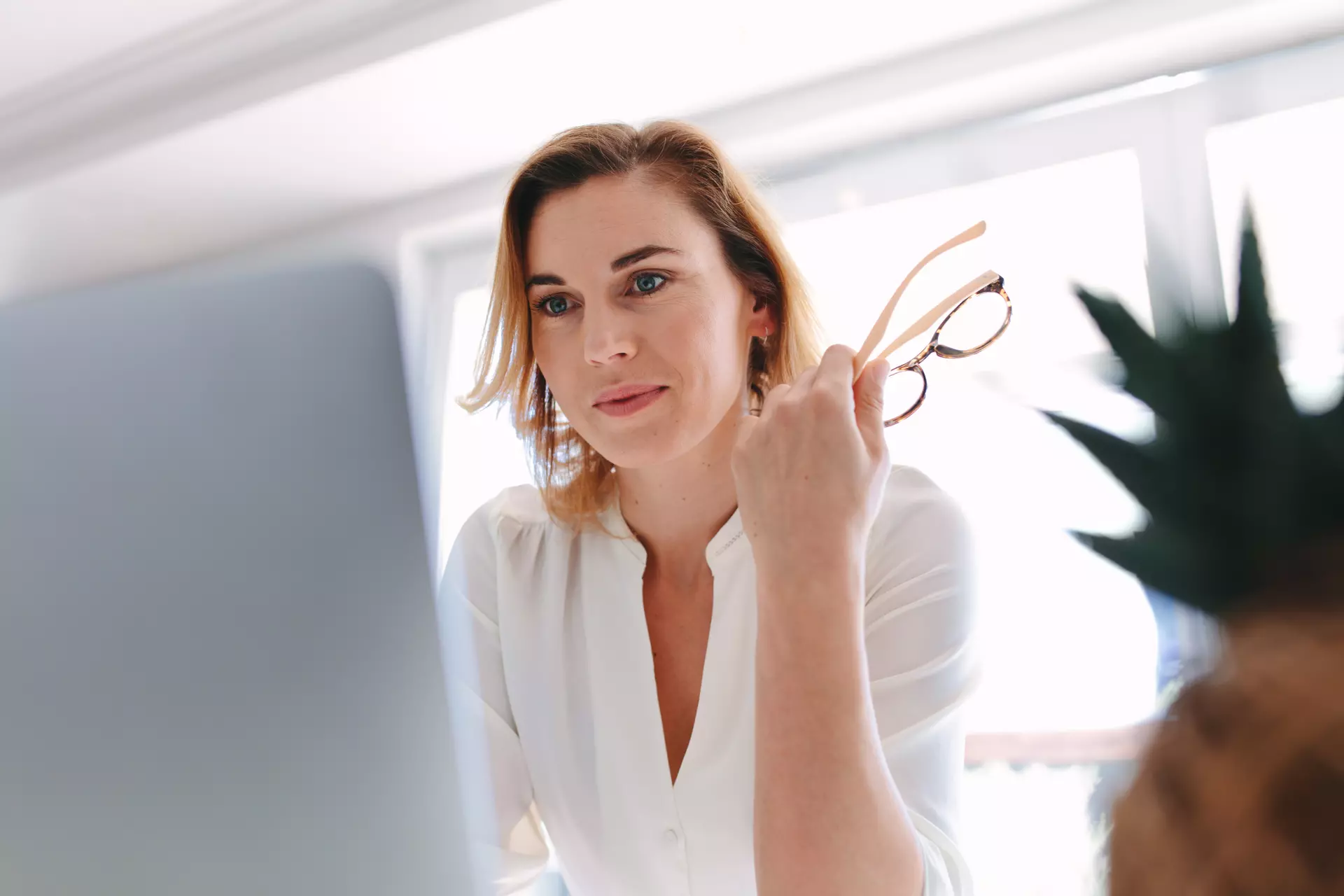 Woman with laptop